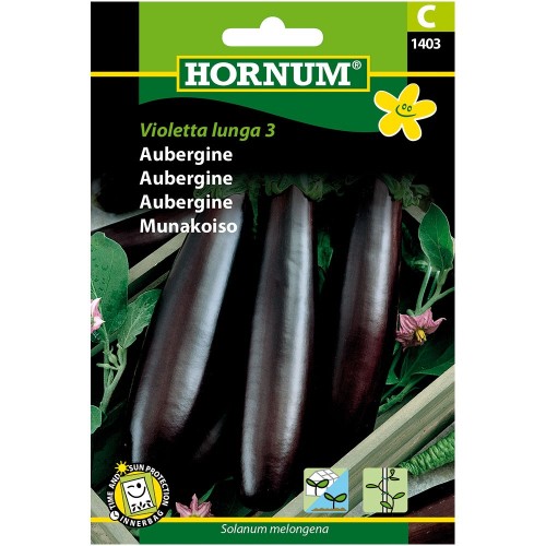 Aubergine frø - Violetta Lunga 3