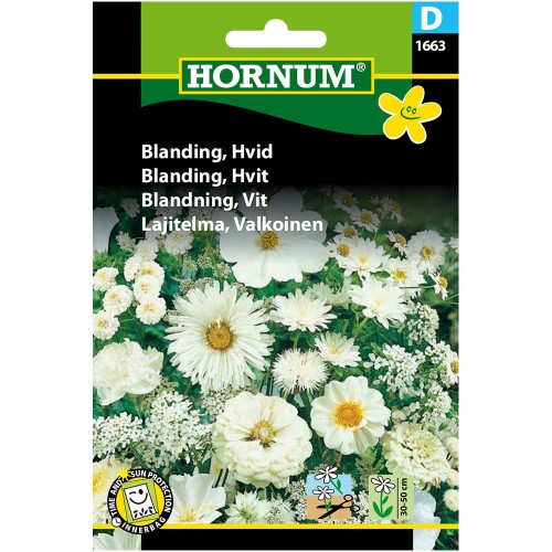 Blomsterblanding Frø - Hvid