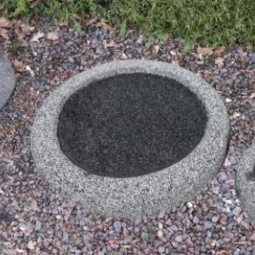 Fuglebad Rund D. 25cm - Granit