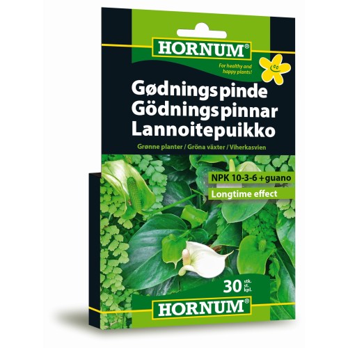 Gødningspinde til grønne planter