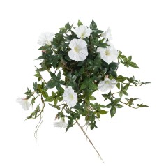 Snerler(Ipomea) - Hvid - Kunstig potteplante