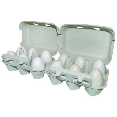 Ægbakke pap m/ låg til 2x6 æg