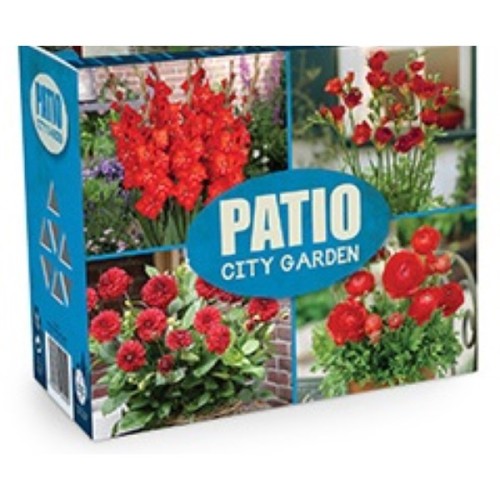 Blomsterløg Mix - Patio City Garden Red - 40 løg