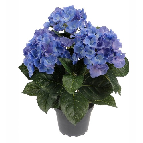 Kunstig hortensia 30 cm. blå