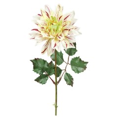 Kunstig dahlia stilk 45 cm. lilla/hvid