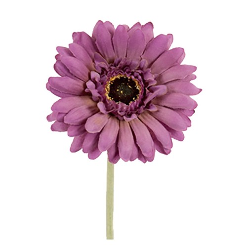 Kunstig gerbera stilk 55 cm. ø10 cm. lys lilla