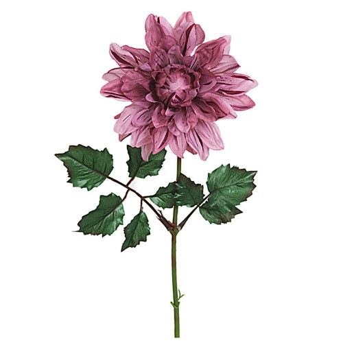 Kunstig Stilk Dahlia 45 cm. lilla