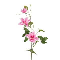 Kunstig klematis stilk 85 cm. rosa