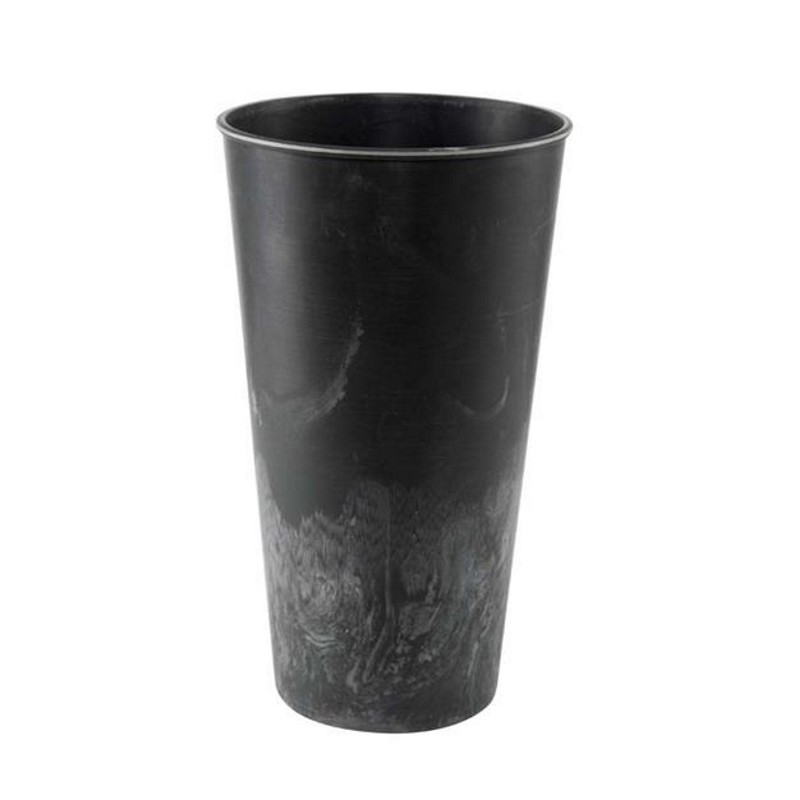 Simple Vase Grå D22 H40 - Grå-sort