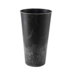 Simple Vase Grå D17,5 H28 - Grå-sort