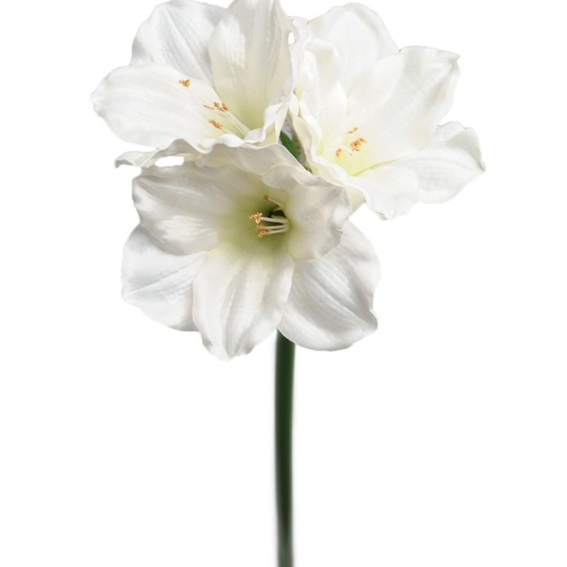 Kunstig Amaryllis stilk, 65cm hvid