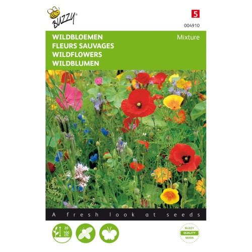 Blomsterblanding frø, Vilde blomster - 2m²