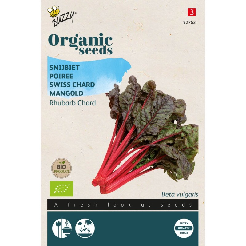 Økologisk, Bladbede frø, Rhubarb Chard - Buzzy