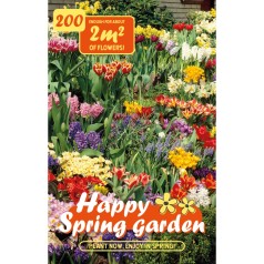 Blomsterløg mix - Happy Spring Garden Collection, 200 løg
