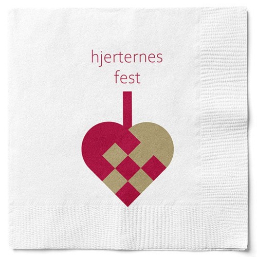 Juleservietter - Hjerternes fest