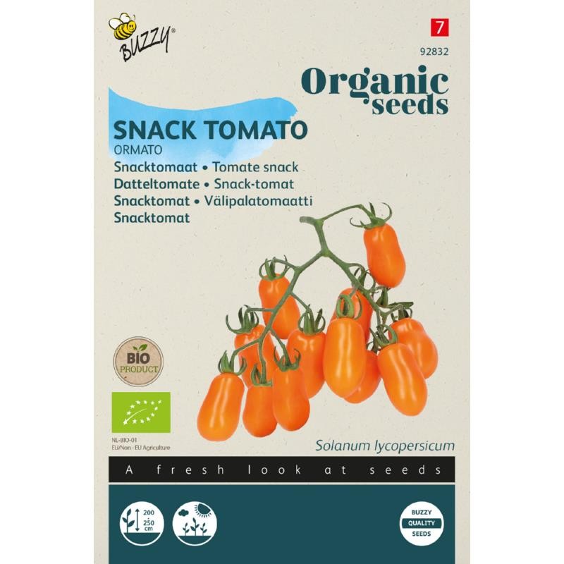 Økologisk Snack-tomatfrø, Ormato