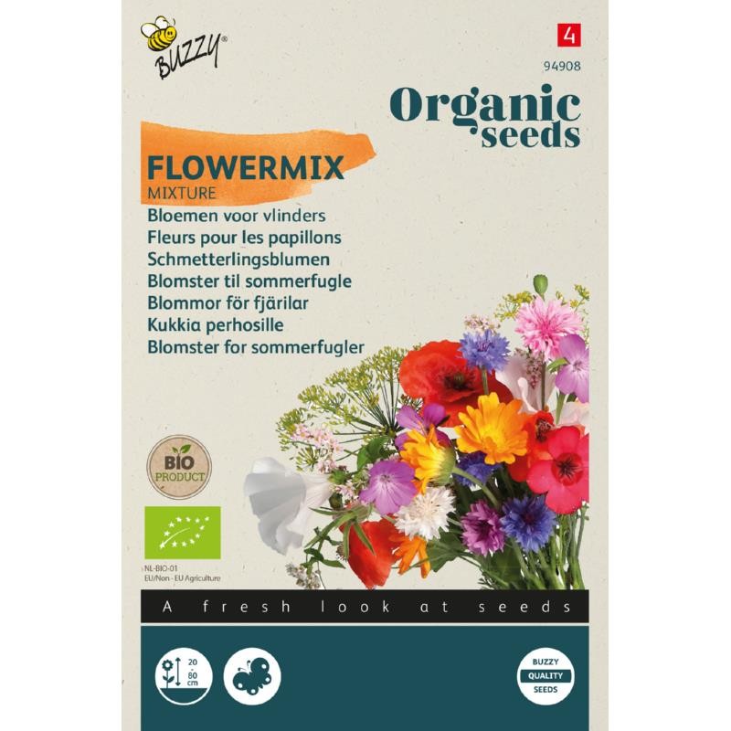 Økologisk Blomsterfrø, Blomster til Sommerfugle