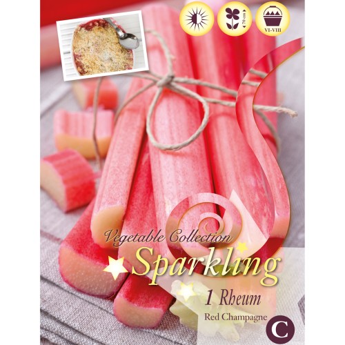 Jordbærrabarber, Red Champagne - 1 knold (Barrods)