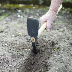 Smal Dobbelthakke med 45 cm træskaft