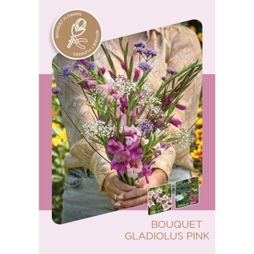 Buket Sæt - Pink Gladiolus & Frø