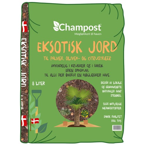 Champost Eksotisk Jord 5x 8 liter