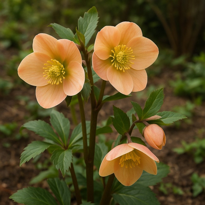 Påskeklokke Single Apricot - Helleborus orientalis Apricot