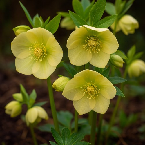 Påskeklokke Single Yellow - Helleborus orientalis Single Yellow