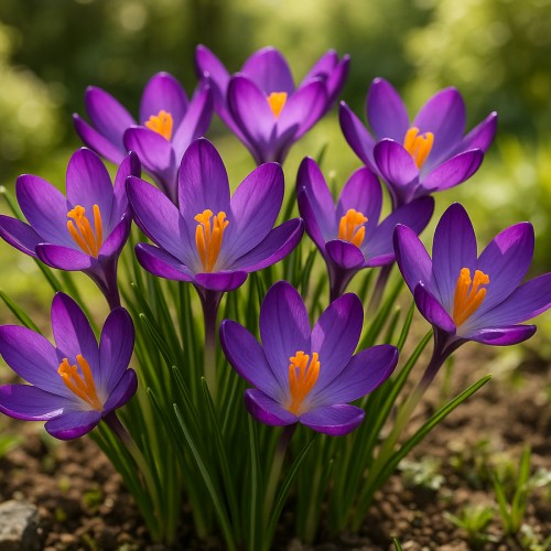 Krokus Ruby Giant - 100 løg - Crocus Ruby Giant