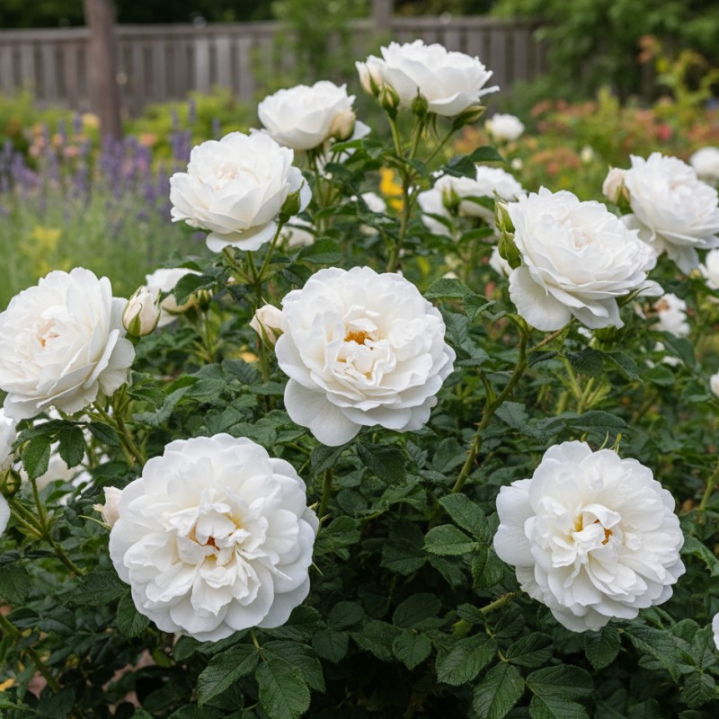 Rose Blanc Double de Coubert / Busk Rose - Barrods