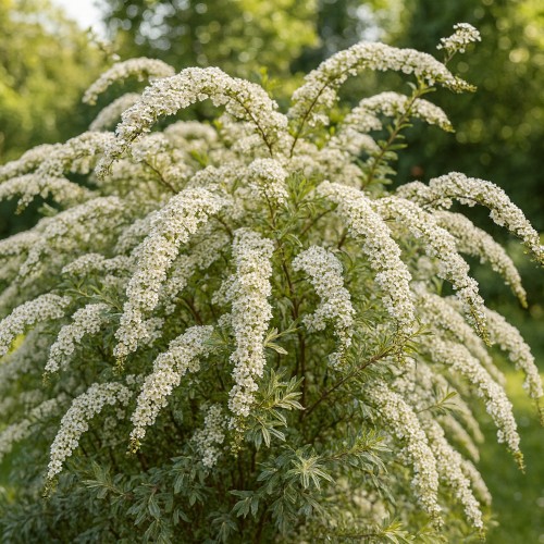 Hvid Dværg Snedrivebusk 30-50 cm. - Bundt med 10 stk. barrodsplanter - Spiraea cinerea