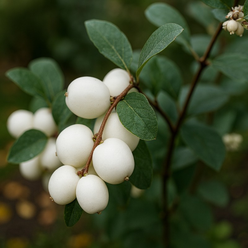 Hvid Snebær 30-50 cm. - Bundt med 10 stk. barrodsplanter - Symphoricarpos doorenbosii White Hedge