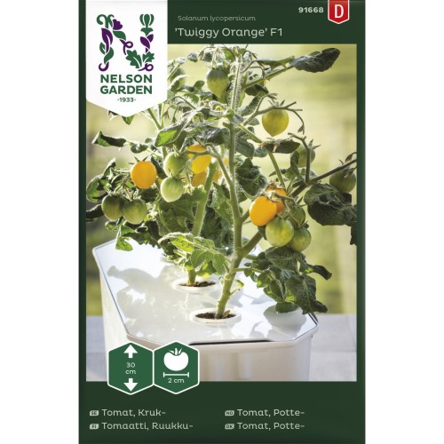 Dværg cherrytomat frø, Twiggy Orange F1