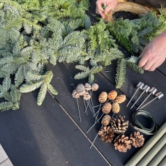 Bind-Selv Adventskrans - Nordisk Grøn