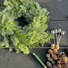 Bind-Selv Adventskrans - Nordisk Grøn