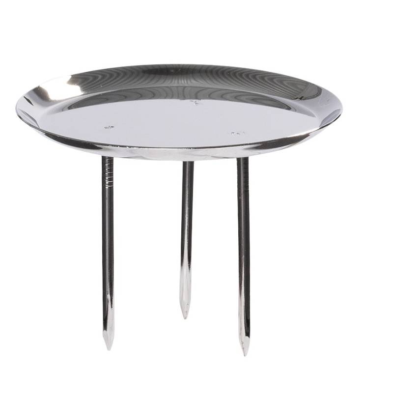 LED Bloklysholder 'Spear' til dekorationer, Sølv