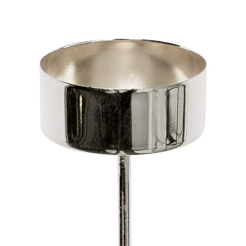 Fyrfadslysholder 'Spear' til dekorationer, Sølv