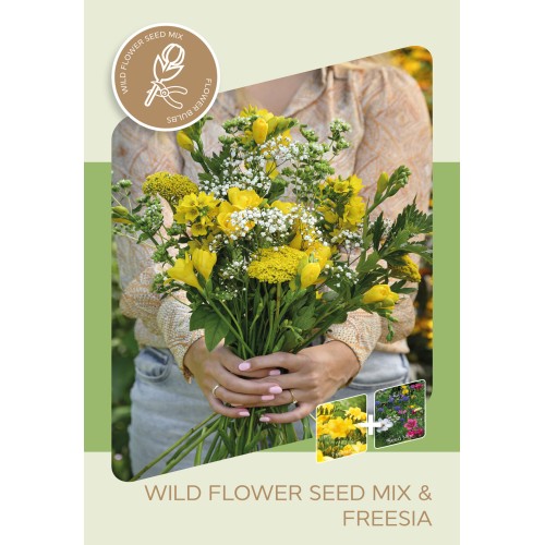 Freesia & blomsterfrø mix, Yellow
