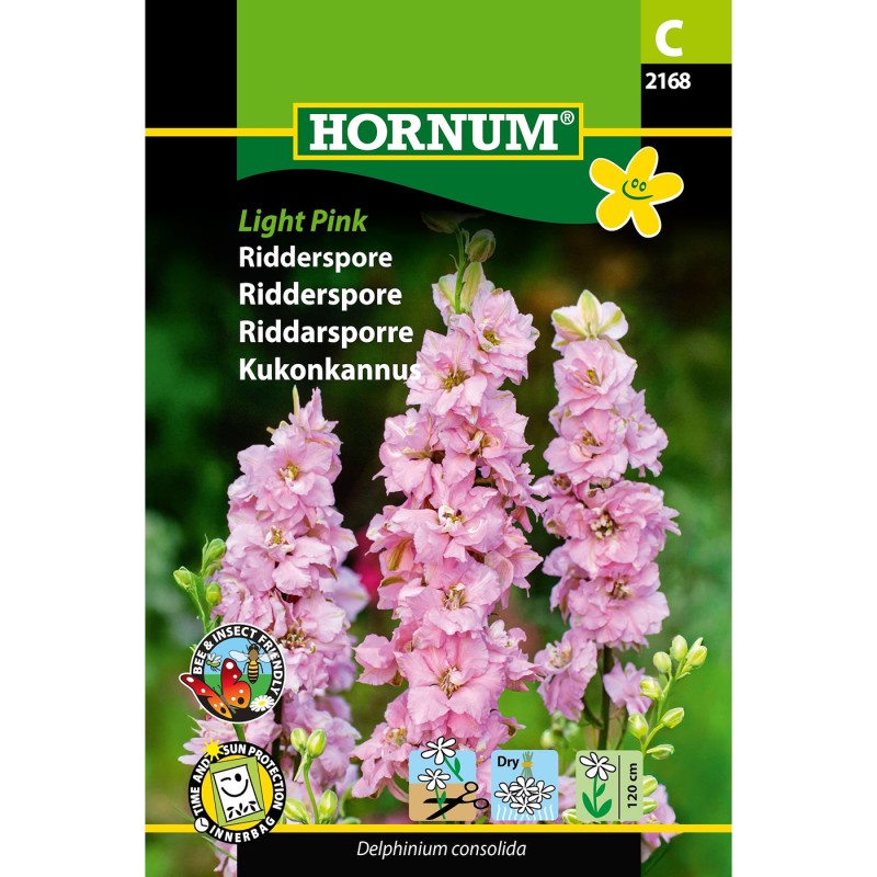 Ridderspore frø, Light Pink
