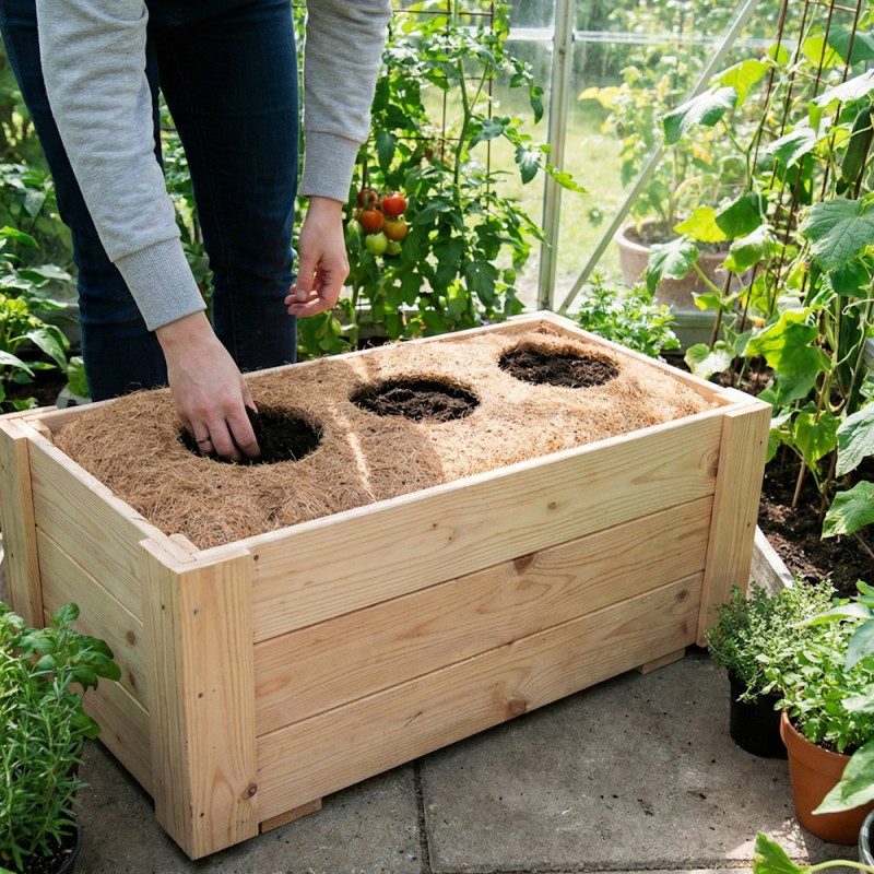 Kokos Pyntemåtte til Plantesæk 50x90 cm