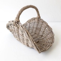 Pejsekurv grå rattan