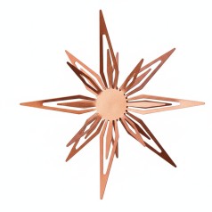 Stjerneophæng Kobber 15 cm.