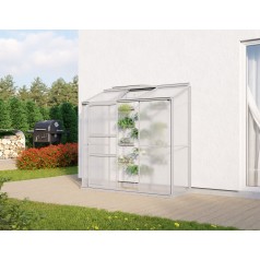 Ida Vægdrivhus 1,3 m2 - Alu - 4mm Polycarbonat