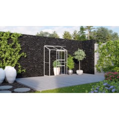 Ida Vægdrivhus 0,9 m2 - Alu - 3mm Glas