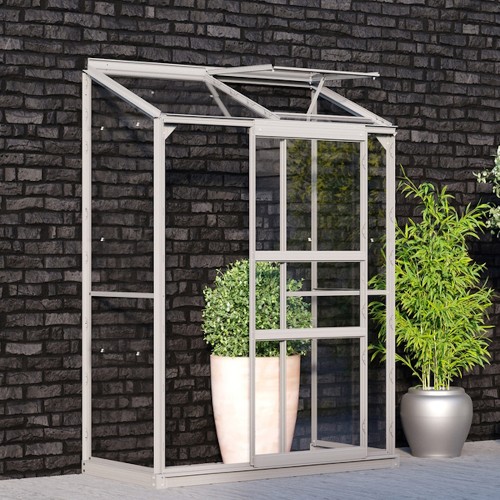 Ida Vægdrivhus 0,9 m2 - Alu - 3mm Glas