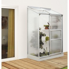 Ida Vægdrivhus 0,9 m2 - Alu - 4mm Polycarbonat