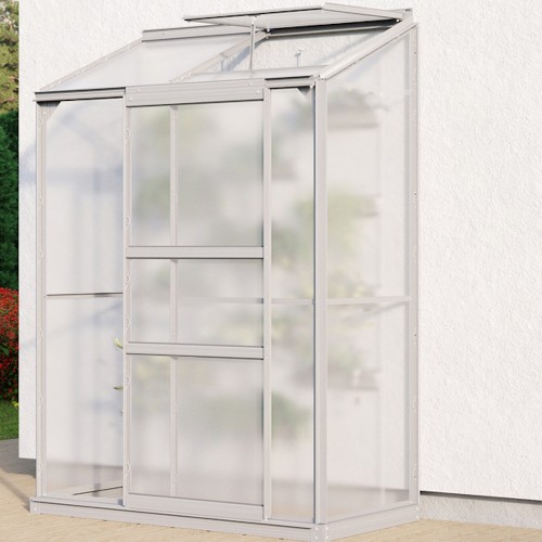 Ida Vægdrivhus 0,9 m2 - Alu - 4mm Polycarbonat