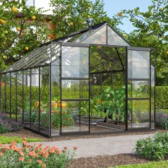 Mars Drivhus 11,5 m2 - Sort...