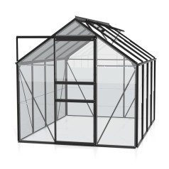 Venus Drivhus 5 m2 - Sort - 3mm delt glas