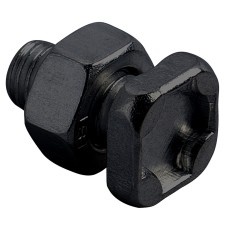 Bolte og møtrikker til drivhus 10 stk. Alu Sorte