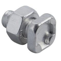 Bolte og møtrikker til drivhus 10 stk. Alu